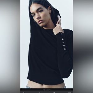 Zara size Large black sweater NWT